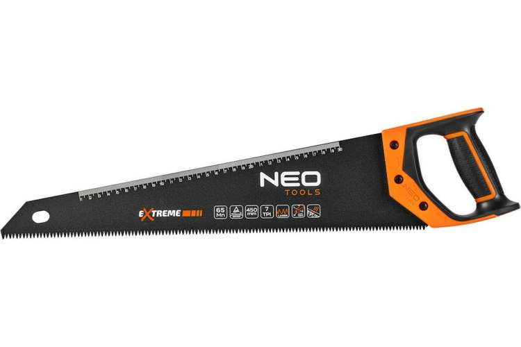 Ножовка по дереву NEO Tools 450 мм, 7TPI PTFE 41-116