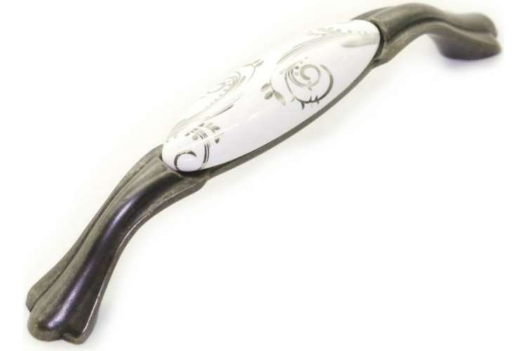 Ручка-скоба Brante RS.1433.128.BK керамика-чёрный никель 107171