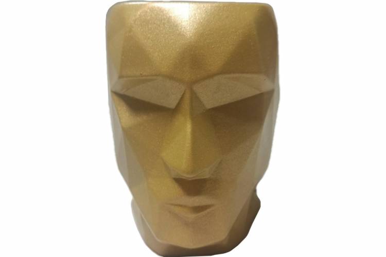 Кашпо Котовская керамика Голова Кай золото 10001275