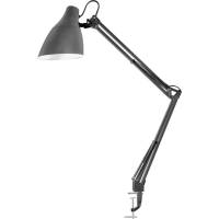 Настольный светильник Camelion KD-335 C09 светло-серый, с металлической струбциной, 230V, 40W, E27 13881