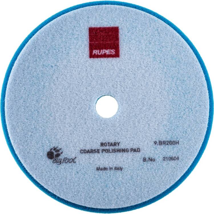 Диск полировальный ROTARY COARSE (175/180 мм; голубой; жёсткий) RUPES 9.BR200H