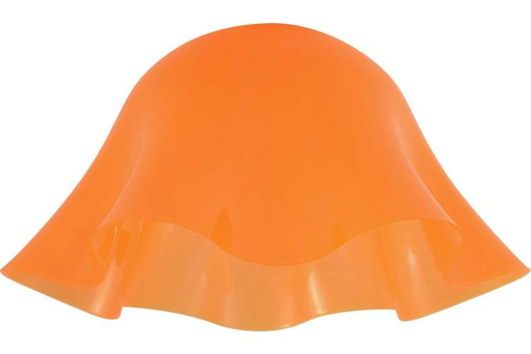 Пластиковый плафон Apeyron оранжевый, под патрон Е27, O280х140мм / 16-37