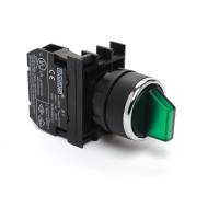 Переключатель Emas 0-1, с фиксацией, зелёный, 250В AC, 4А, без блок-контакта B100SL20Y