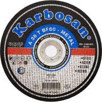 Диск отрезной по металлу 180x3x22 мм Karbosan 910040