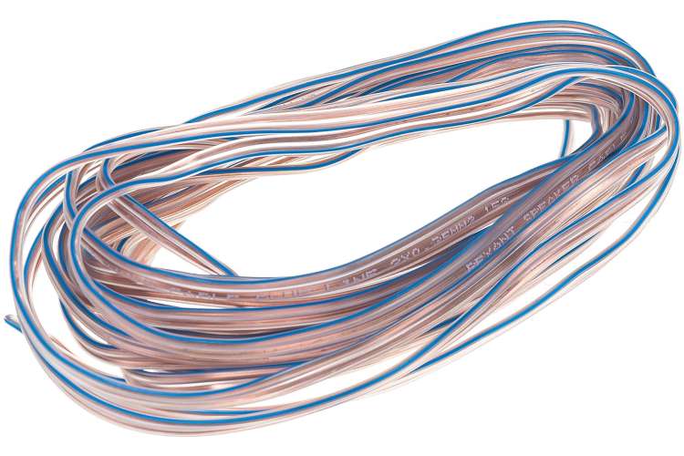Акустический кабель REXANT 2х0,35 кв.мм прозрачный BLUELINE м. бухта 5 м 01-6202-3-05