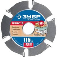 Пильный диск ЗУБР Термит-6 115х22.2 мм, по дереву, для УШМ 36858-115