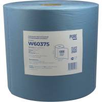 Нетканый протирочный материал Puretech W60 60г/м2, 1слой, синий, 36.5x32 см, 1000 л/рулон W60375
