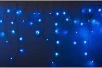 Гирлянда Neon-Night АЙСИКЛ бахрома, 4.8х0.6м, белый ПВХ, 152 LED СИНИЕ 255-136-6