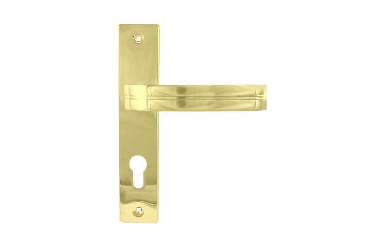 Дверная ручка на планке НОРА-М 106-70 мм, золото 16991