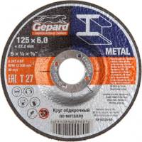 Круг зачистной для металла 125x6x22.2 мм Gepard GP16125-60