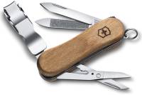 Нож 65мм 6 функций дерево Victorinox Classic Nail Clip Wood 580 0.6461.63