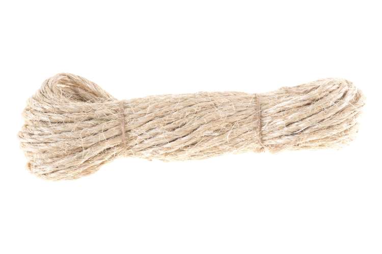 Сизалевая крученая веревка Стройбат 8 мм, 15 м 219590