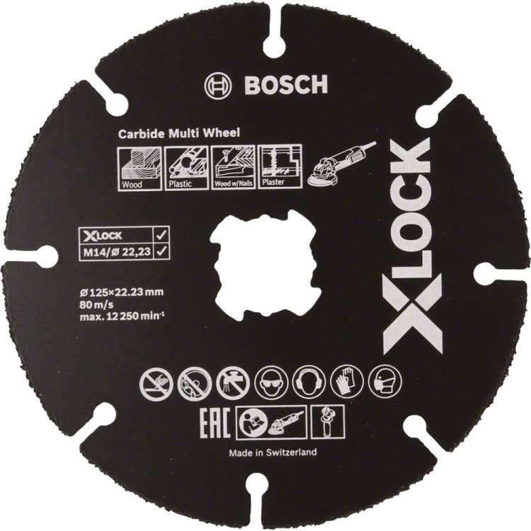 Отрезной круг по дереву CMW 125х22 мм, X-LOCK, 10 шт Bosch 2608619369