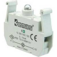 Блок-контакт подсветки Emas ВB с белым светодиодом, серия B, 100-230В AC BB