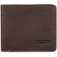 Портмоне Zippo натуральная кожа, коричневое, 11х1.5х10 см 2005119