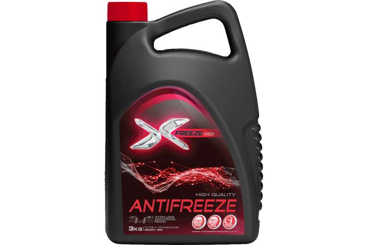 Антифриз X-Freeze красный, 3 кг 430206095