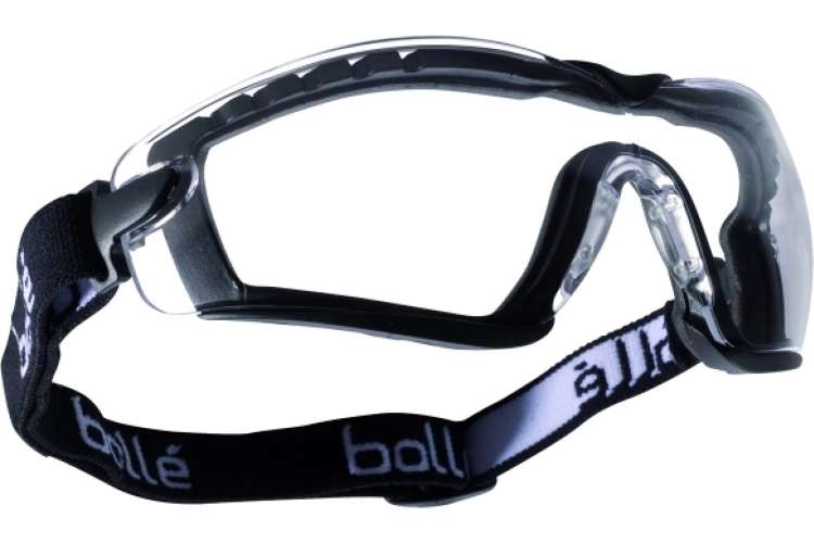 Открытые очки Bolle COBRA, clear ремешок + обтюратор PLATINUM COBFSPSI