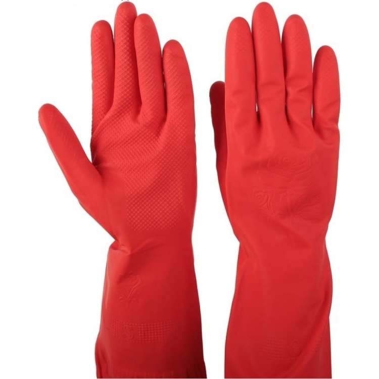 Хозяйственные латексные перчатки Доляна 90 г, длинные манжеты, размер XL 3565809