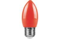 Светодиодная лампа FERON 1W 230V E27 красный, LB-376 25928