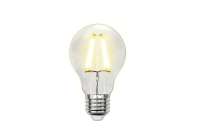 Светодиодная лампа Uniel LED-A60-8W/WW/E27/CL GLA01TR Форма A, прозрачная UL-00002210