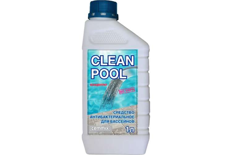 Антибактериальное средство для бассейнов CEMMIX Clean Pool 1 л 221073