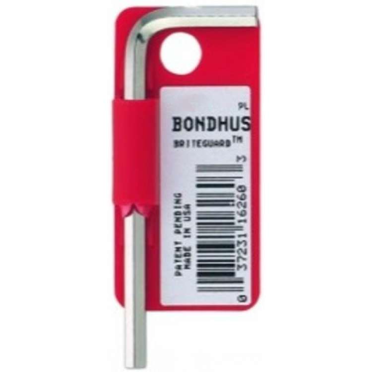 Шестигранный хромированный ключ BONDHUS 12.0 мм, 122х44 мм 16280