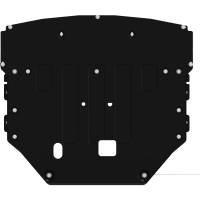 Защита картера и КПП SHERIFF для KIA Carnival 2014-2021 2.2TDi AT FWD, универсальнай штамповка, сталь 2.0 мм, с крепежом 4266