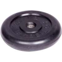 Обрезиненный диск Barbell d 31 мм, чёрный, 1.25 кг 431