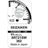 Батарейка SEIZAIKEN 362 (SR721SW) Silver Oxide 1.55V - 1 шт. 27400362