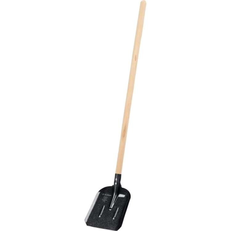 Совковая лопата с ребрами жесткости ЗУБР Профи-5 деревянный черенок, 1450 мм 39457