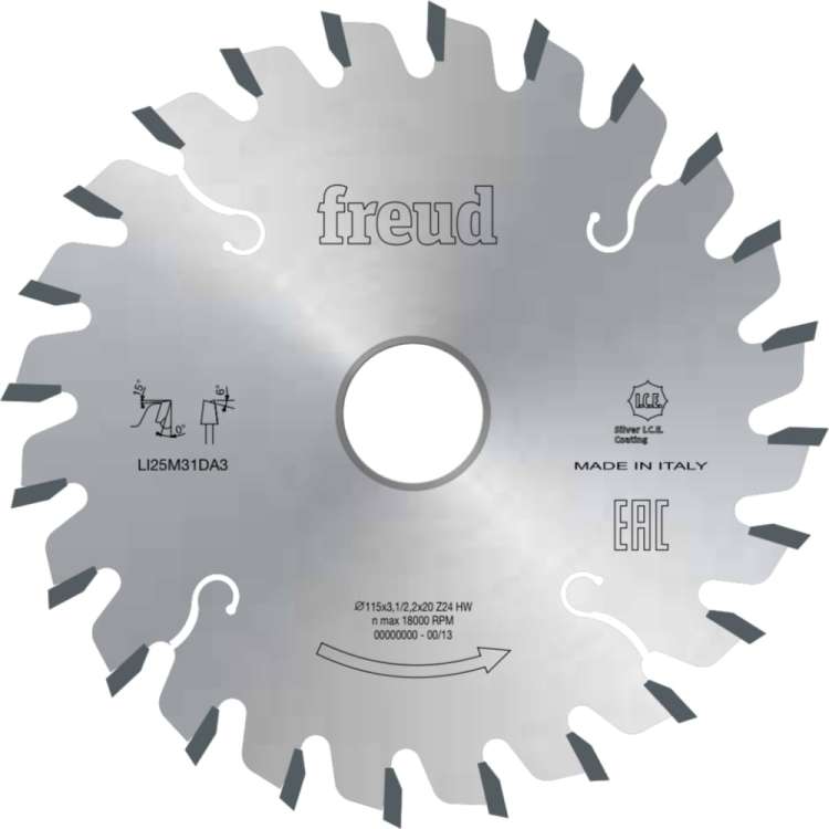 Пильный диск подрезной 120х3.1-4.3х22 мм, Z24 Freud LI25M31EB3