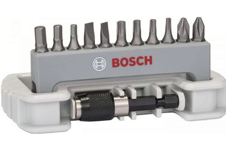 Набор бит Bosch 12 шт. держатель с быстросменным патроном 2608522131