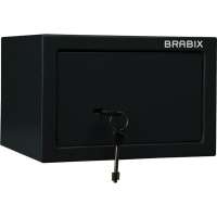 Офисный мебельный сейф BRABIX SF-170KL 170х260х230 мм, ключевой замок, черный 291142