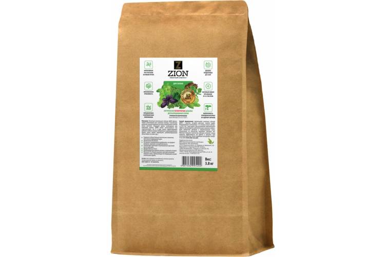 Питательная добавка для растений ZION Для зелени 3.8 кг G000004