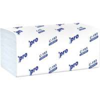 Бумажное полотенце Protissue листовое 1-сл 250 лист/уп 210x230 мм v-сложения белое Г-С193