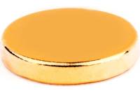 Неодимовый магнит диск Forceberg 8х1.5 мм, золотой, 20шт 9-1212105-020