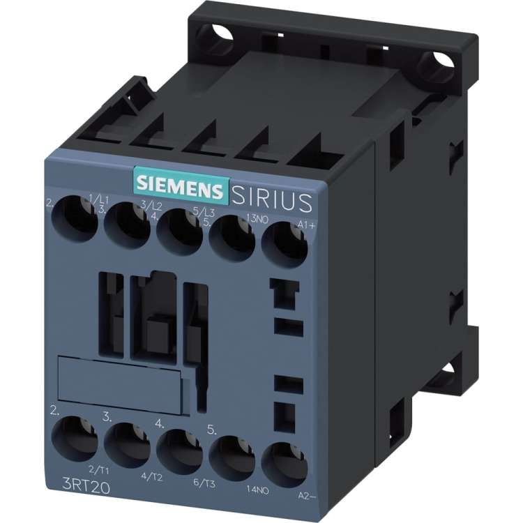 Контактор Siemens 3 полюса AC-3, 5.5КВТ/400В, Блок-Контакт 1НО 3RT20171BB41