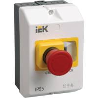 Защитная оболочка с кнопкой "Стоп" IEK IP54 DMS11D-PC55