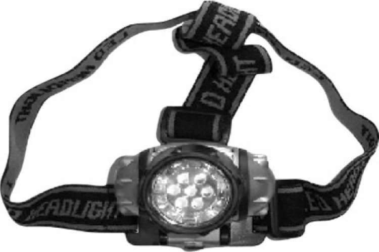 Ударопрочный светодиодный фонарик с креплением на голову FIT 7 LED IT 67743