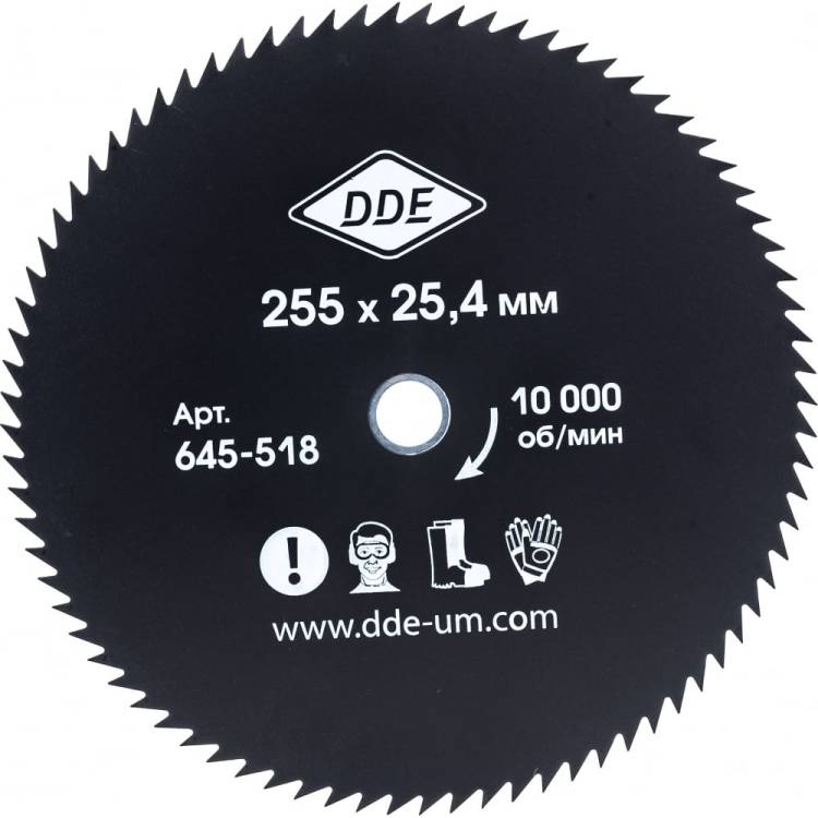 Диск для триммера (255х25.4 мм; 80 зубьев) DDE 645-518