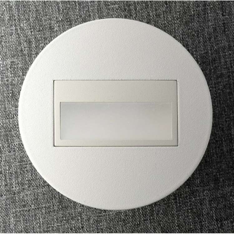 Лестничный встраиваемый светильник Citilux Скалли круг белый 1w-4000k CLD007R0