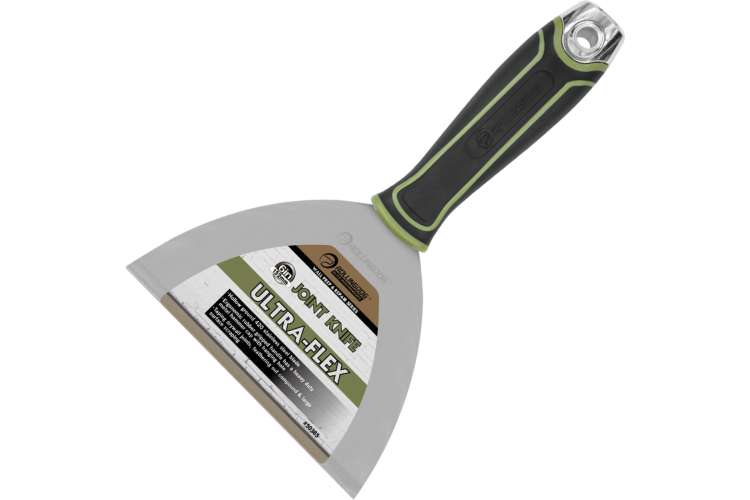 Малярный строительный шпатель ROLLINGDOG Joint knife из нержавеющей стали, 152 мм., ультра-гибкое лезвие, металлический наконечник 50385