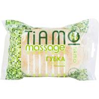 Губка для тела TIAMO Massage ОВАЛ поролон+массаж 7717