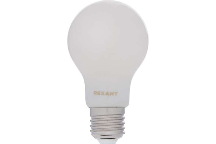 Филаментная лампа REXANT Груша A60 11.5 Вт 4000K E27 матовая колба 604-079
