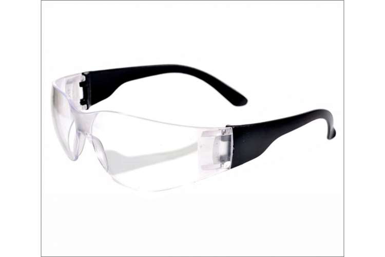 Защитные открытые очки ON Классик, серые, с черной дужкой, 23-01-010