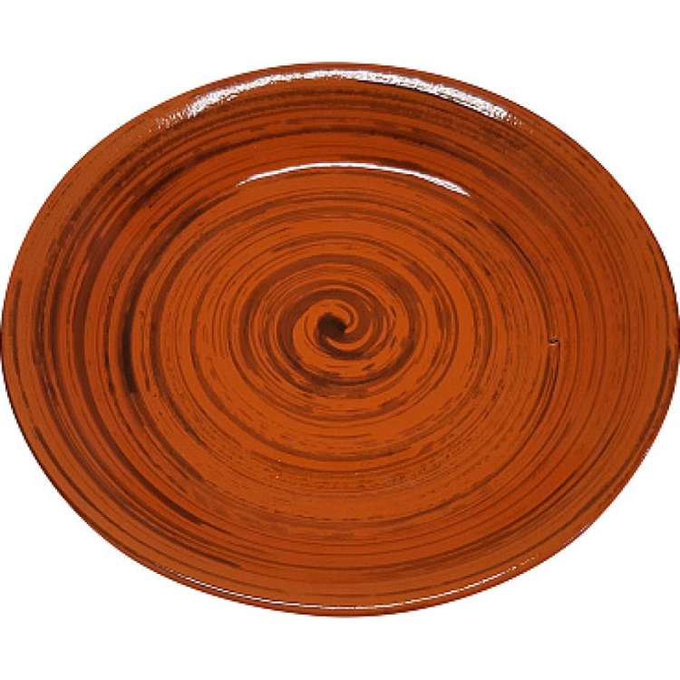 Блюдце Борисовская керамика 10 см, малое, оранжевый, полоска 101582