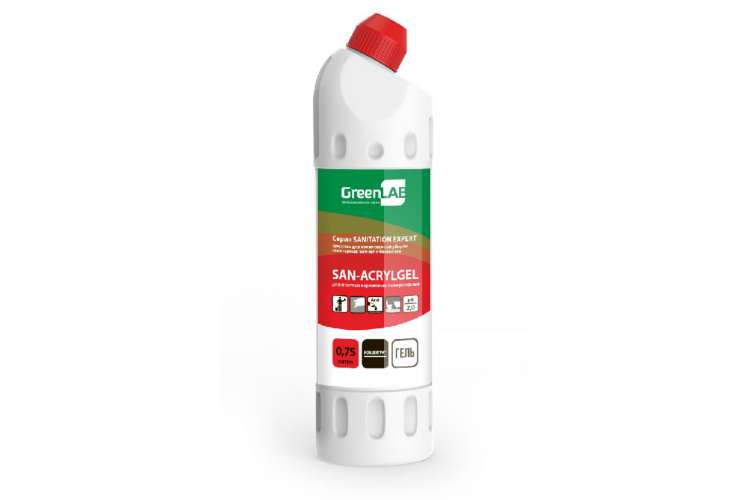 Кислотное чистящее гелеобразное средство ГринЛаб SAN-ACRYLGEL бутылка утёнок 750 мл SN-108/U75