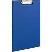 Папка-планшет Staff А4 318x228 мм, с прижимом и крышкой, картон/ПВХ, синяя 229558