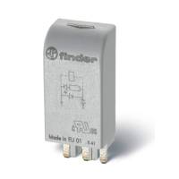 Модуль индикации и защиты Finder Зеленый светодиод +варистор = 6-24В AC/DC, 9902002498