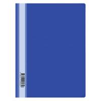 Пластиковая папка-скоросшиватель OfficeSpace А4, 160 мкм, синяя с прозрачным верхом 162564